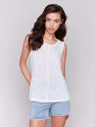 Linen Blend Slub Tank