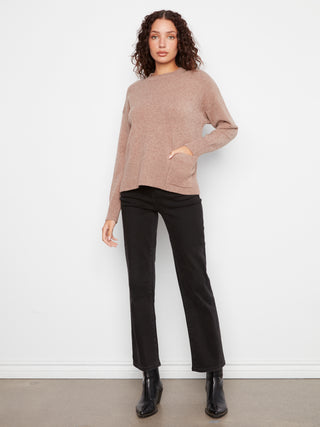 Hattie Crew Sweater With Pocket