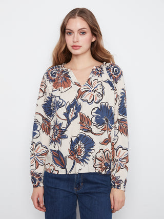 Hirley Raglan Sleeve Blouse