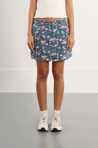 In The Garden Denim Skirt