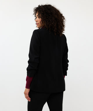 City Blazer Gathered Sleeves