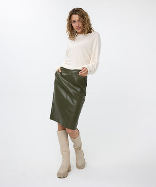 Pencil Skirt Vegan Leather