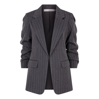 Rebeca Pinstriped Studded Blazer