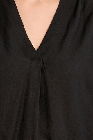 Joss V Pleat Short Sleeve Top