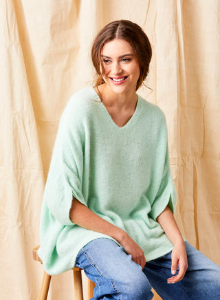 Jules V-Neck Oversized Knit Sweater