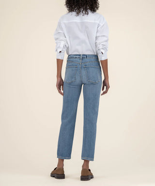 Elizabeth High Rise Crop Straight Jeans