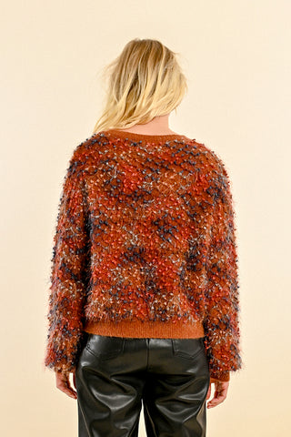 Gianna Fuzzy Textured Sweater