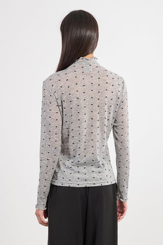 Lettuce Hem Bow Detail Light Knit Long Sleeve