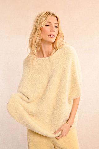 Londyn Oversize Faux Mohair Pullover