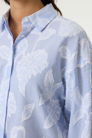 Sanrevelle Cotton Floral Applique Shirt