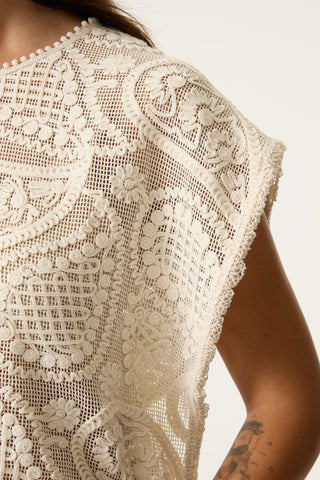 Benedita Crochet Top