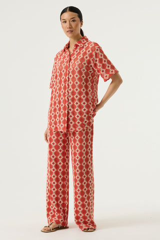 Clara Retro Crochet Shirt