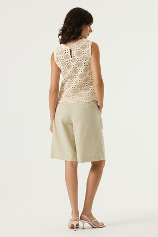 Diletta Crochet Sleeveless Top