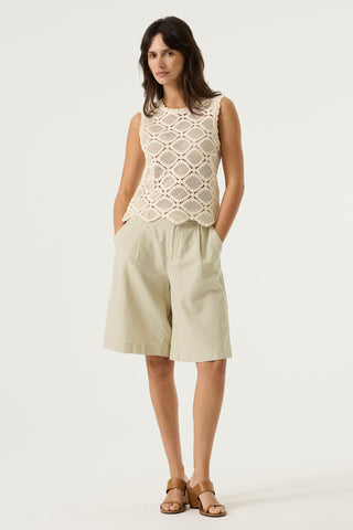 Diletta Crochet Sleeveless Top