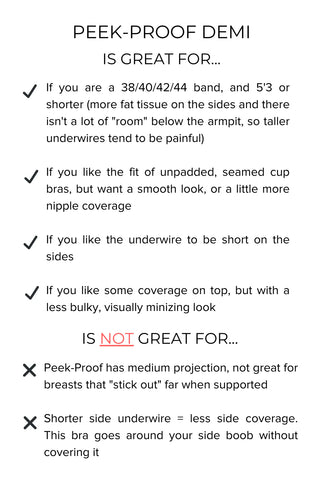 Peek-Proof T-Shirt Demi Flexwire Bra