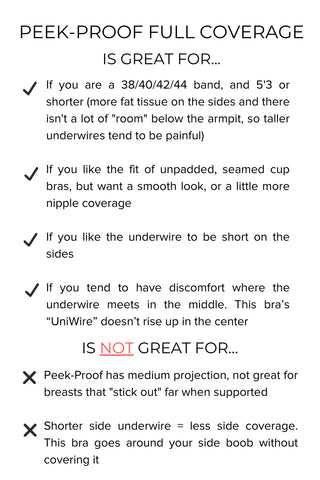 Peek Proof Uniwire Contour Full Coverage Bra