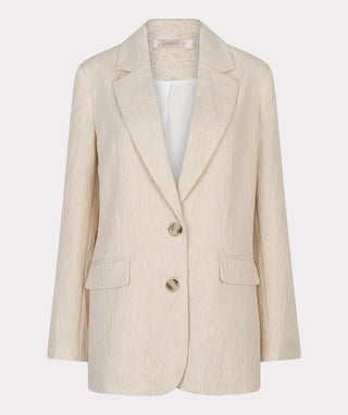 Linen Blend Oversized Blazer