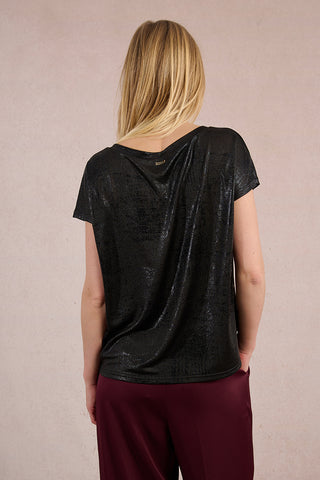 V-Neck Shimmer Tee
