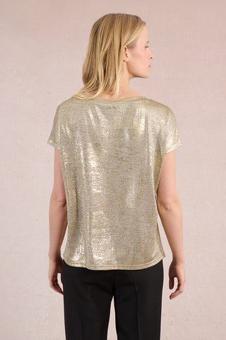 V-Neck Shimmer Tee
