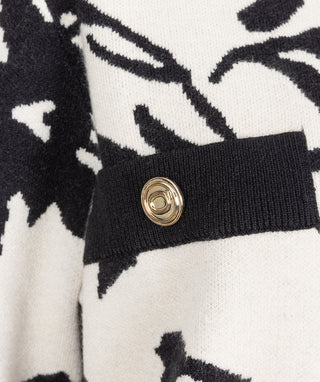 Floral Jacquard Cardigan