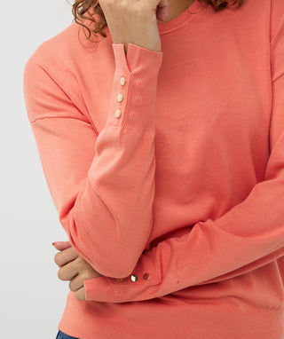 Elevated Casual Knit W/ Button Detail