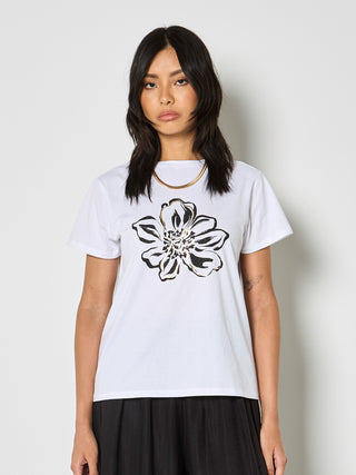 Big Foil Flower Tee