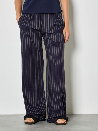 Confidence but Make it Breezy Linen Pinstripe Trouser