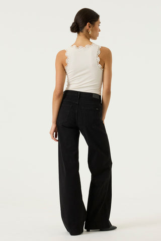 Liva Lace Trim Rib Tank