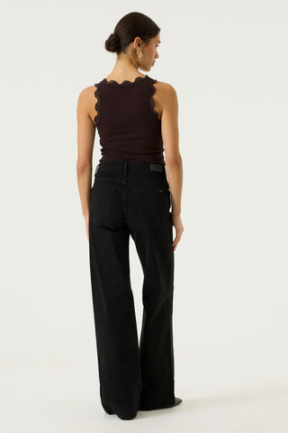 Liva Lace Trim Rib Tank