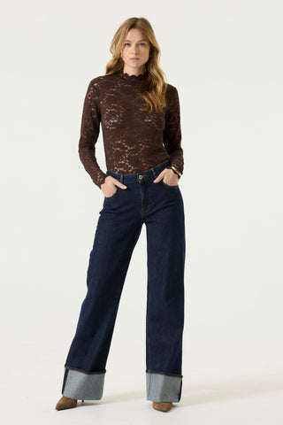 Saga Long Sleeve Lace Top
