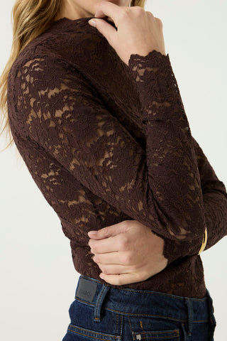 Saga Long Sleeve Lace Top