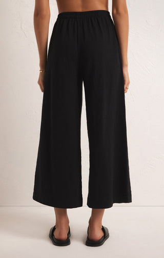 Scout Textured Black Slub Pant