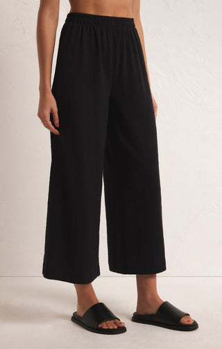 Scout Textured Black Slub Pant