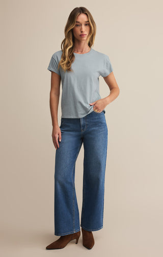 Modern Short Sleeve Slub Tee