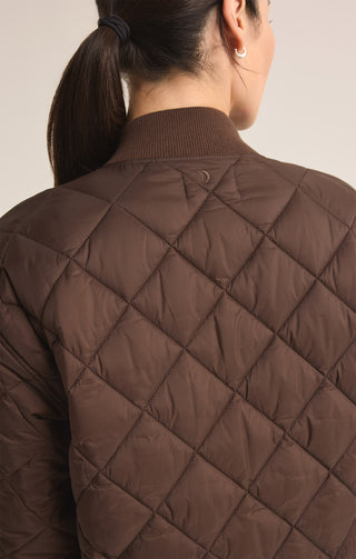 Sunrise Quilted Bomber Jacket