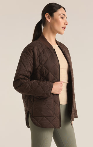 Sunrise Quilted Bomber Jacket