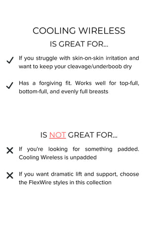 Cooling Wireless Unpadded Demi Bra