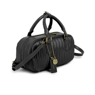 Paris - Recycled Vegan Top Handle Bag - Black