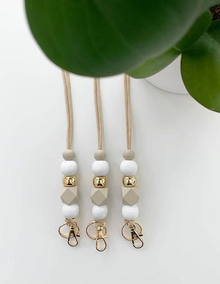 Wooden Beaded Lanyard
