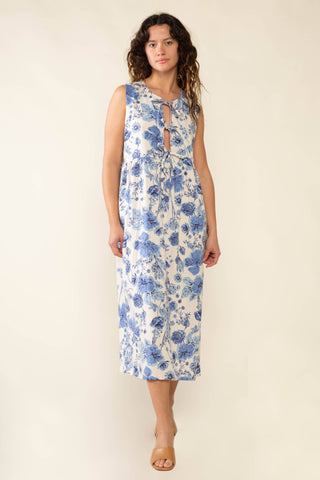 Sonoma Curvy Floral Tie Midi Dress