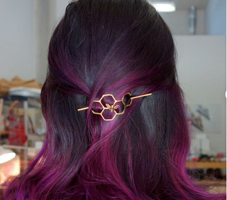 Honey Bee Hair Small Slide Pin