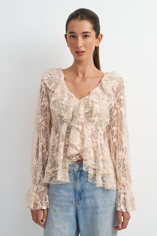 Vince Mid Autumn Lace Blouse