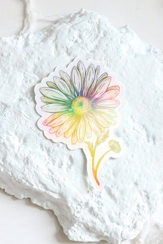 Birth Flower Holographic Vinyl Stickers