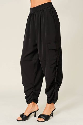 Cinch Side Cargo Lounge Dress Pants