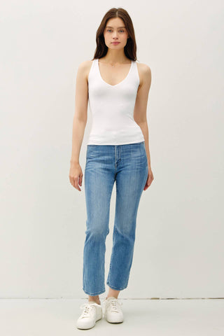 Basic Full Length V-Neck Tank