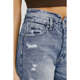 Ultra High Rise Bermuda Jean Shorts