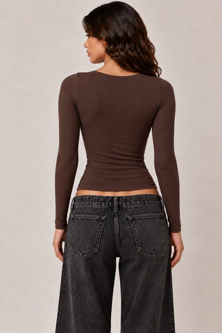 Scoop Neck Layering Top