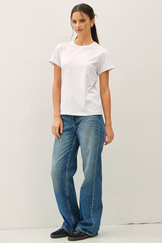 Cotton Jersey Crewneck T-Shirt