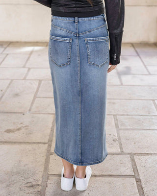 Denim Midi Skirt