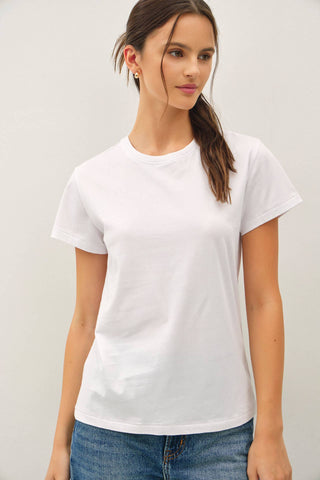 Cotton Jersey Crewneck T-Shirt
